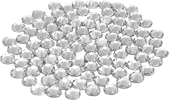 Preciosa Maxima Flatback No Hotfix Rhinestones - Choose Your Size - Color: Crystal - 144 Pieces (SS12 (3.00-3.20mm))