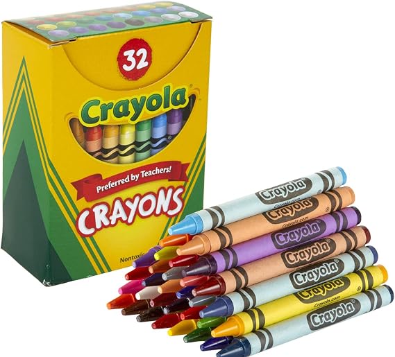 Crayola Crayons, Colors may vary, Art Tools for Kids, 32 Count