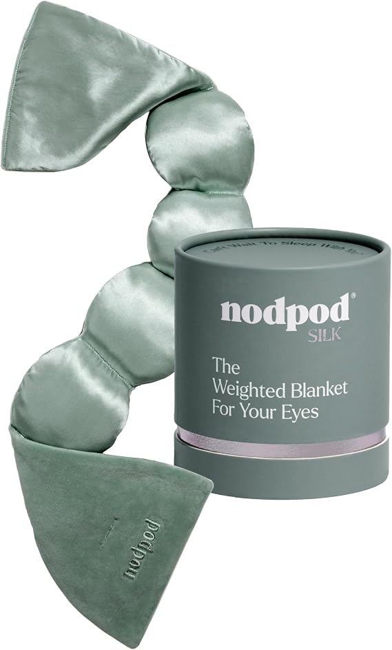 nodpod Mineralized Silk Gentle Pressure Sleep Mask, Weighted Eye Mask
