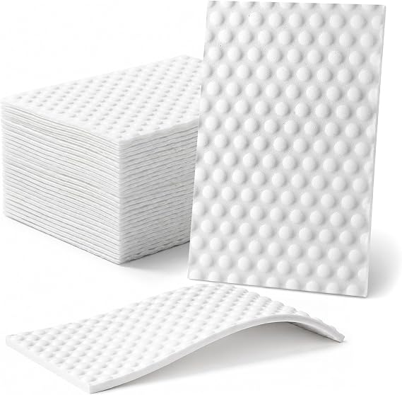 Magic Cleaning Sponge Sheets 30 Pack Textured Melamine Eraser Pads, Convex Point Scrubbers for Kitchen, Bathroom, Office, Rental Home, Sink, Tub, Wall and Multi-Surface Stain Removal