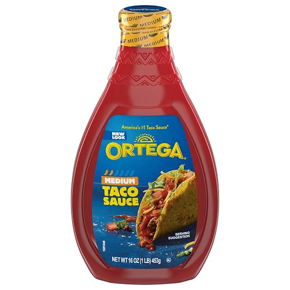 Ortega Original Taco Sauce, Medium, 16 Ounce