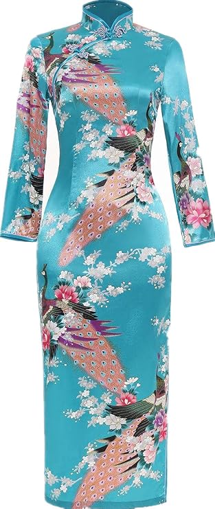 Shanghai Story Chinese Traditional Dress Long Cheongsam Long Sleeve Cheap Qipao
