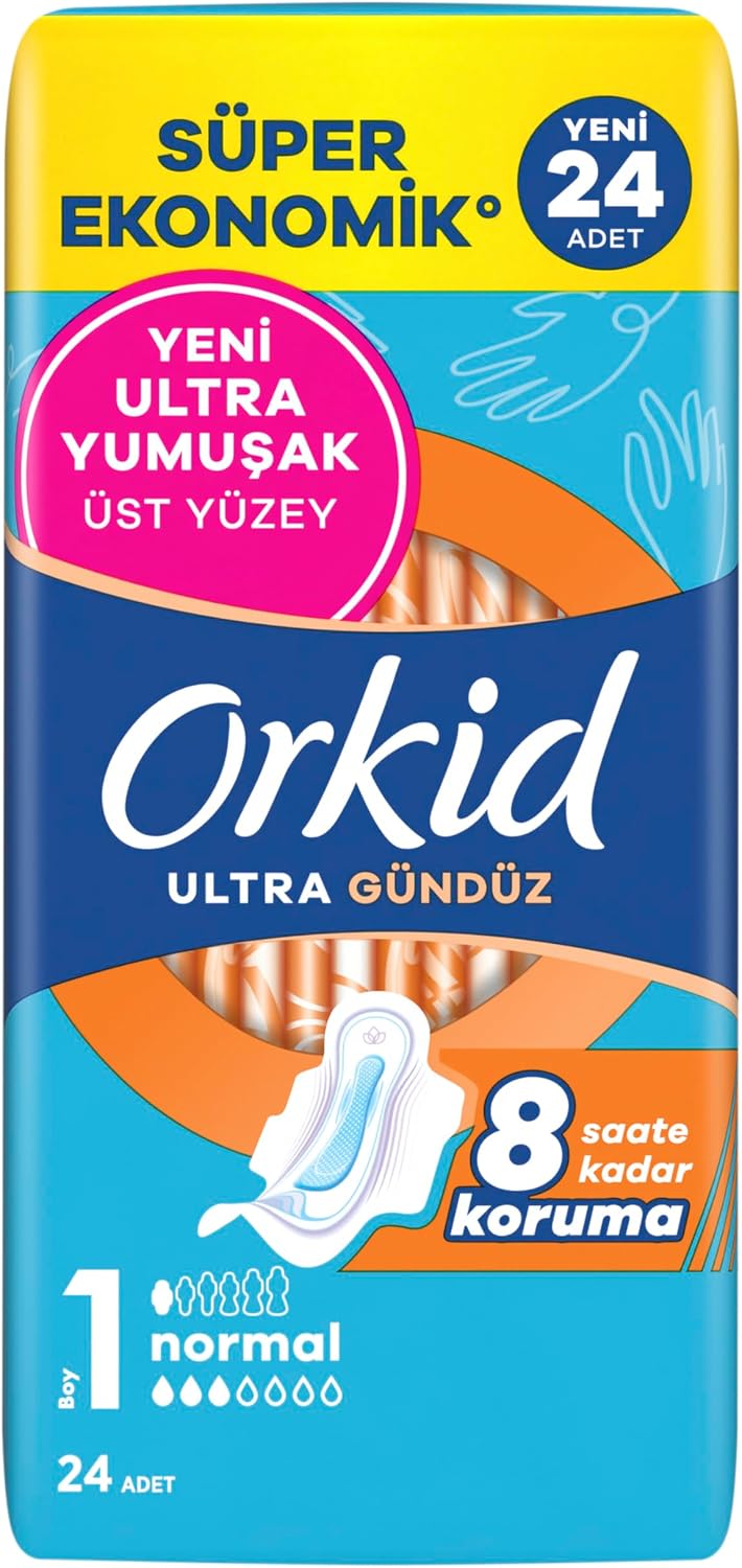 Orkid Ultra Hijyenik Ped Normal Boy 1 Süper Ekonomik Paket 24 Adet Ped