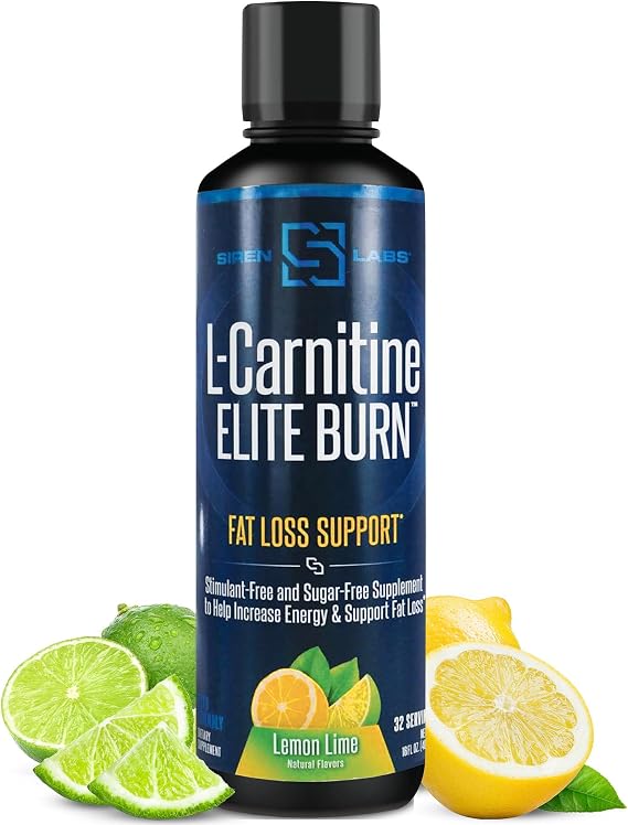SIRENLABS L-Carnitine Elite Burn Lemon Lime Flavor - 32 Servings