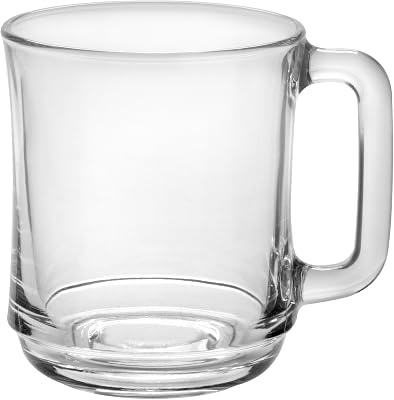Duralex - Lys Stackable Clear Mug 310 ml 10 78 oz Set Of 6