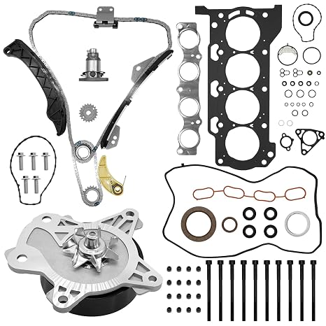 HS26515PT Head Gasket Timing Chain Fit for Toyota Corolla 1.8L 2009-2015, for Matrix 1.8 2009-2014, for Scion Xd 1.8L 2008-2014, Head Gasket Set with Water Pump Head Bolt Replace 13540-0T020