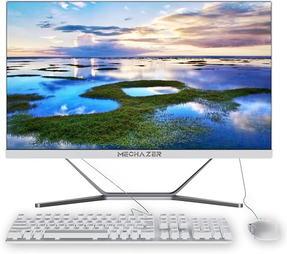Z1 PC 23.8 inch All in One PC Desktop Computer Intel Core i5-3340M(Up to 3.4GHz) Windows10 Pro,8GB DDR3,256GB M.2 SSD,2.4G/5.0G WiFi Bluetooth(Free QWERTY Keyboard and Mouse)