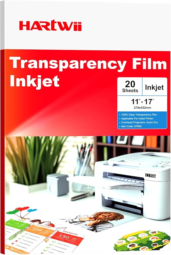 Inkjet Transparency Film 11x17 5Mil Thicker Overhead Projector