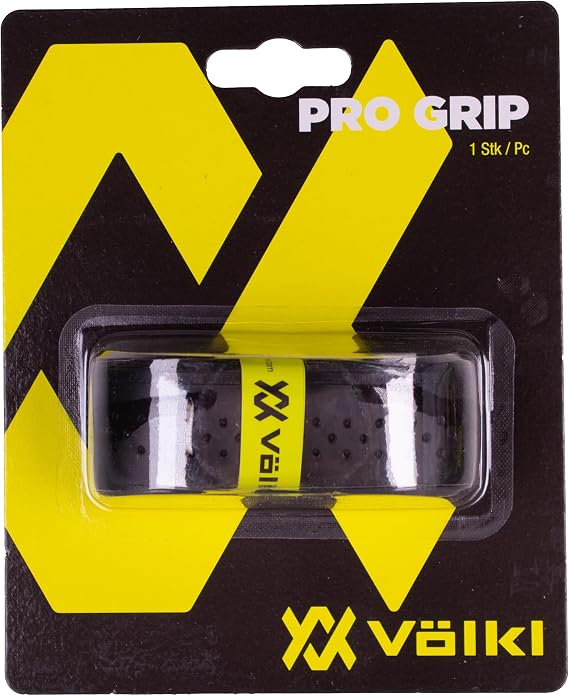 Volkl Pro Grip | Black | Replacement Grips | Ultimate Sweat Absorption | High Performance Tennis Grip