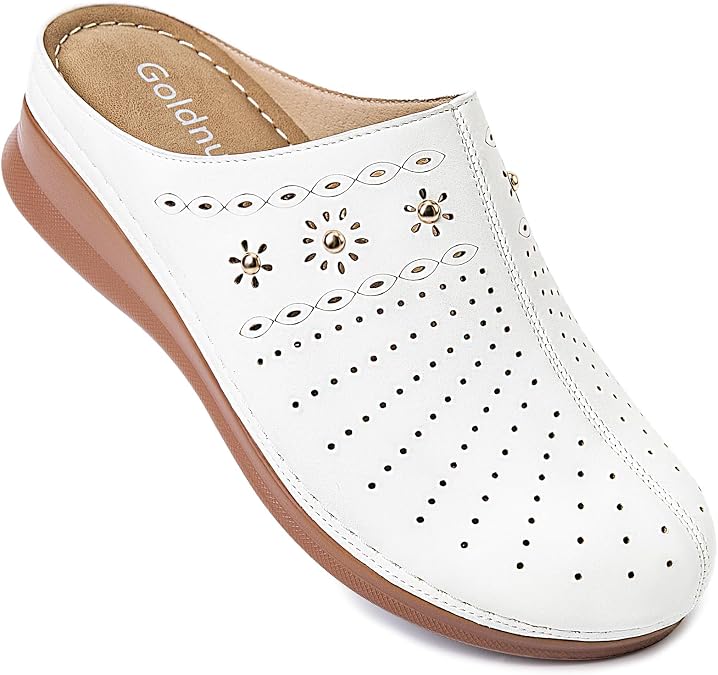Comfortable Slip On Clogs for Women Closed Toe Mules Casual Shoes
