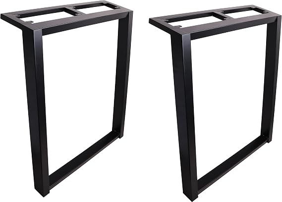 2 x 28 Dining Table Legs,Black Steel Table Legs,Office Table Legs,Computer Desk Legs,Industrial Kitchen Table Legs,Black