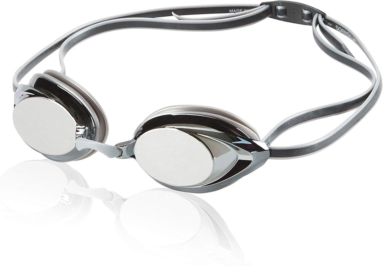 Speedo Vanquisher 2.0 Mirror Swim Goggle, Black