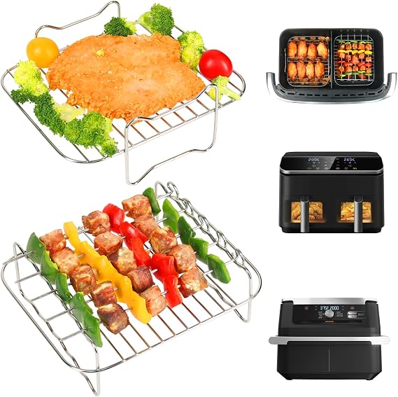BYKITCHEN Airfryer Accessories Cooking Grate for Ninja AF500EU 10.4L/COSORI