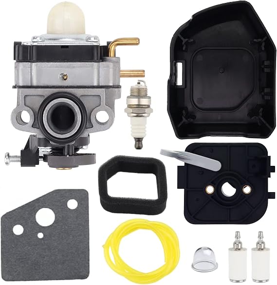 Carburetor Carb with 308649003 Air Box Cover for Ryobi RY251PH RY254BC RY25PHEMC RY252CS RY253SS RY254BC 25cc String Trimmers Tune-Up Kit