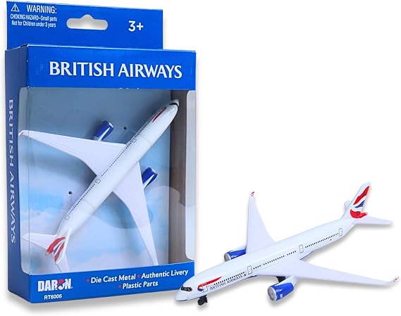 Daron British Airways A350 Single Plane Die-Cast Metal Collectible Airplane Toy with Plastic Parts, Authentic British Airways Livery, for Ages 3+