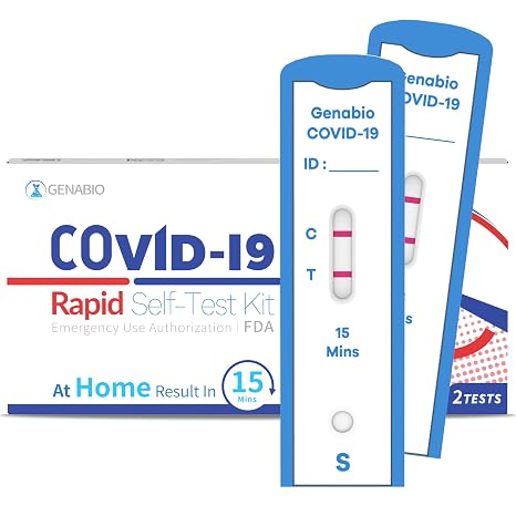 COVID-19 Antigen Rapid Self-Test Kit, Ages 2+, 2 Tests | Respiratory Test Kit