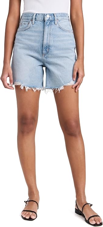 AGOLDE Women's Stella High Rise Baggy Shorts