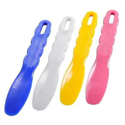 4 Pcs Dental Plastic Spatulas 7.7 for Laboratory, Dentists, Autoclavable Craft Tools for Mixing Alginate, Plaster, Stone, Impression Material - 4 Colors