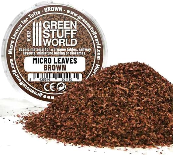 Greenstuff World GSWD-10613 Microleaf Brown Scenic Material