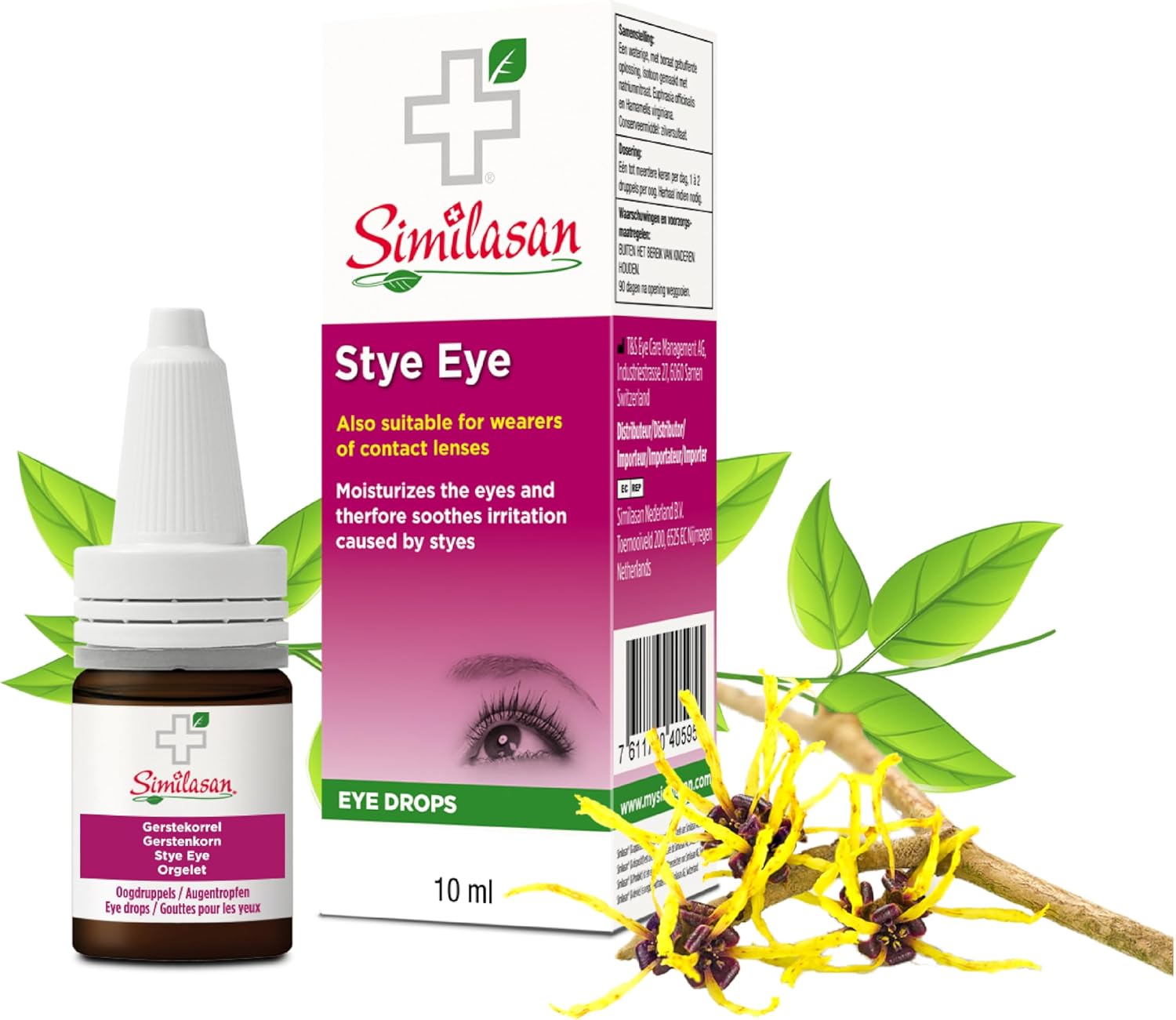 Similasan Eye Drops for Stye Eyes 10 ml Pack of 1 - Natural Relief for Redness, Swelling and Irritation - Moisturises and Soothes Discomfort Caused by Styes