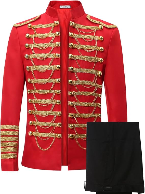 Cloudstyle Mens Luxury Slim Fit Two Piece Suit Blazer Trousers | Polished set supports weddings banquets office dinners photos ceremonies celebrations and sharp evening rotations seasonal