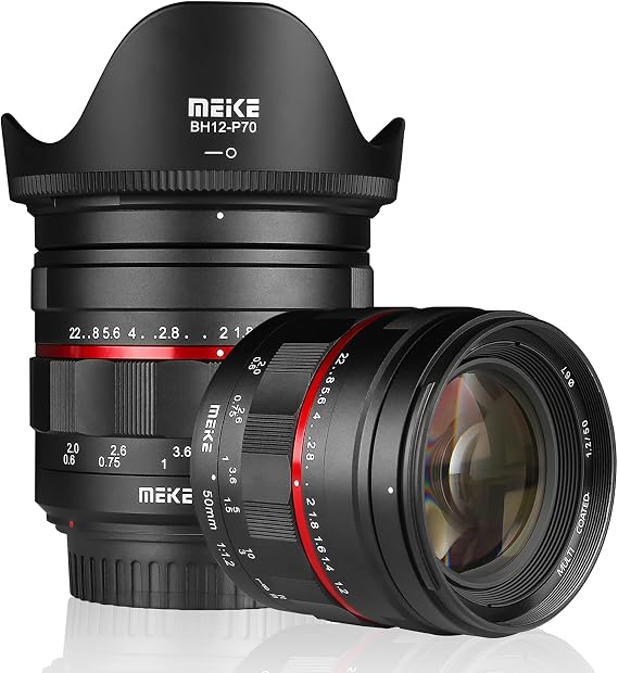 Meike 50mm F1.2 MF Lens for Canon EOS EF Mount Full Frame Camera