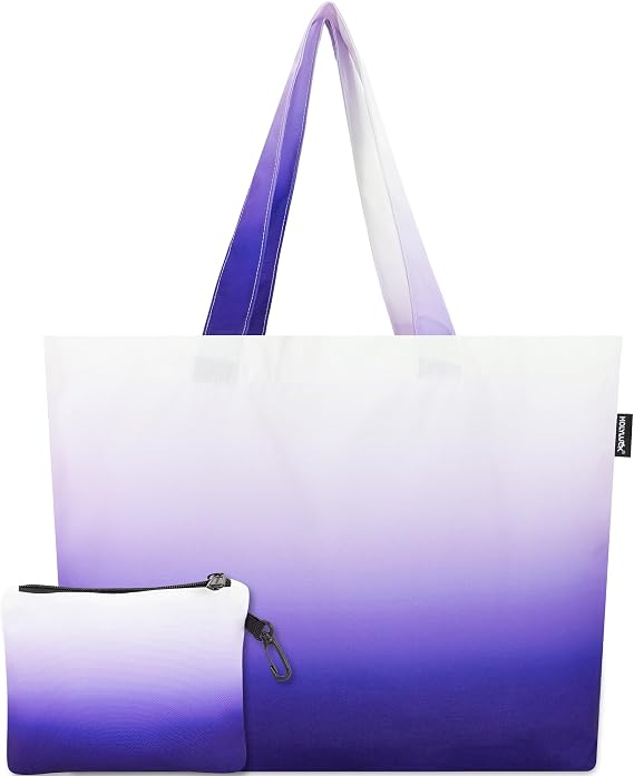 HOLYLUCK Tote Bag with a Detachable Small Bag, Foldable Reusable Grocery Bags 20L Shopping Bag