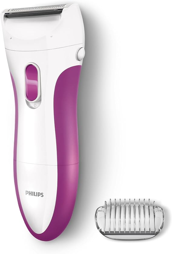 Philips Ladyshave Wet & Dry HP6341/00 shaver, electric, wireless women's shaver, for armpit, leg and bikini area, for use on wet or dry skin