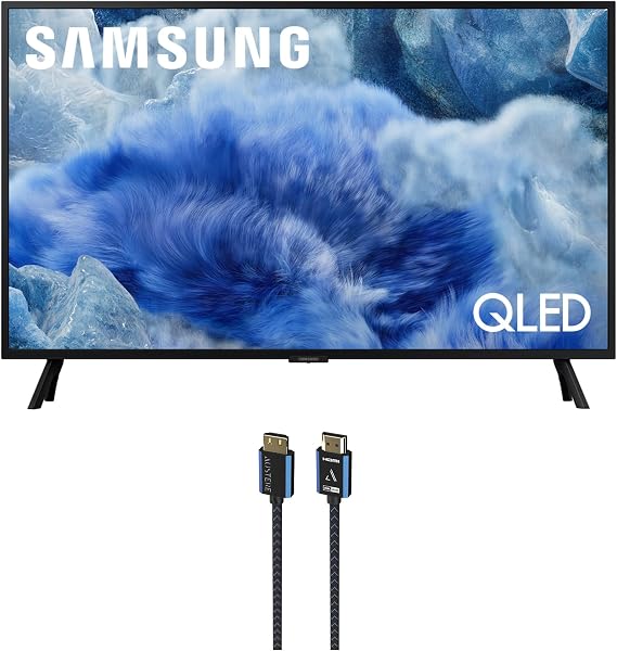 Samsung QN32Q8FAAFXZA 32 Inch Class QLED Q8F 4K Vision AI Smart TV with an Austere 5S-4KHD2-2.5M V-Series 2.5m Premium 4K HDR HDMI Braided Cable (2025)