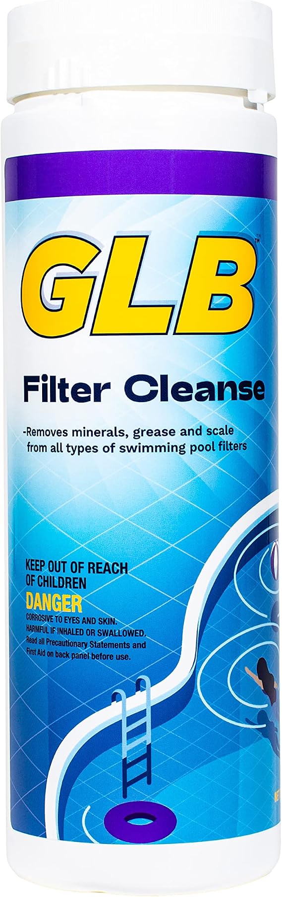 GLB Pool & Spa Products 71006 2-Pound Pool Water Filter Cleaner