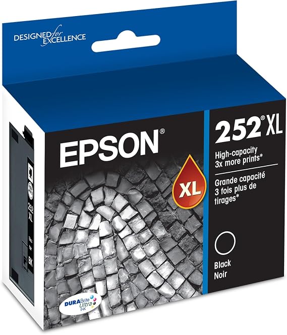 Epson 252XL Genuine High Capacity Black Ink Cartridge T252XL120
