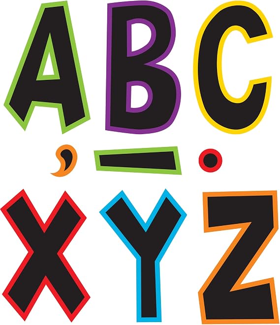 Teacher Created Resources Electric Bright 7" Fun Font Letters (TCR77282)