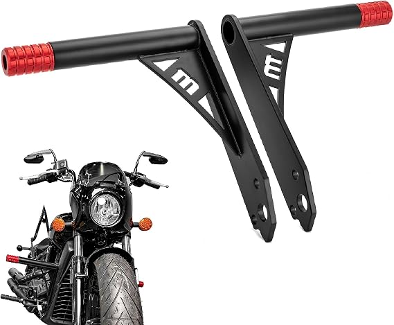 Mofun Front Engine Guard Fit for Indian 2015-2024, Black | Crash Bar Falling Protection Fit for Scout and Scout Bobber Sixty Rogue Custom Bars, Black