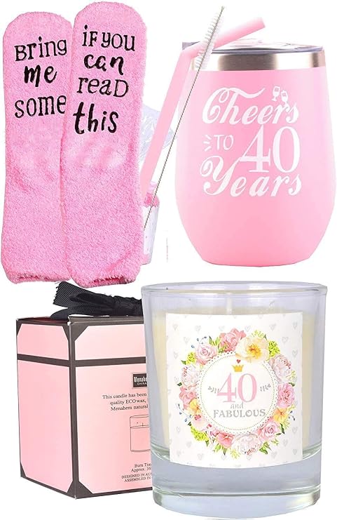 40th Birthday Gifts for Women,40th Birthday Tumbler Set,40 Year Old Tumbler,Birthday Gift Idea for 40 Year Old Woman,Happy 40th Birthday Gifts for Her,40th Birthday Tumbler,40th Birthday Decorations