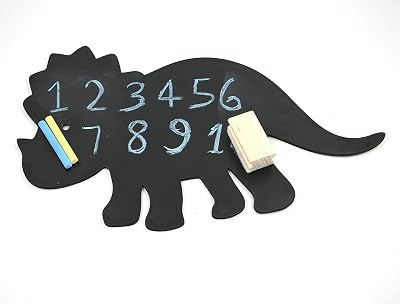 IVEI Dinosaur Black BoardChalkboardSlate Board-Kids Room décor- School Utility-Learn with Fun