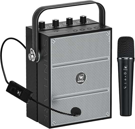 WinBridge S97 60W Powerful Voice Amplifier with Dual Wireless Microphones