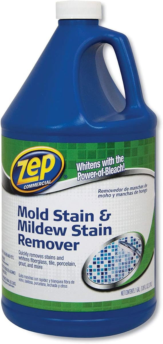 Zep ZUMILDEW128C Mold Stain and Mildew Stain Remover, 1 gal, 4/Carton