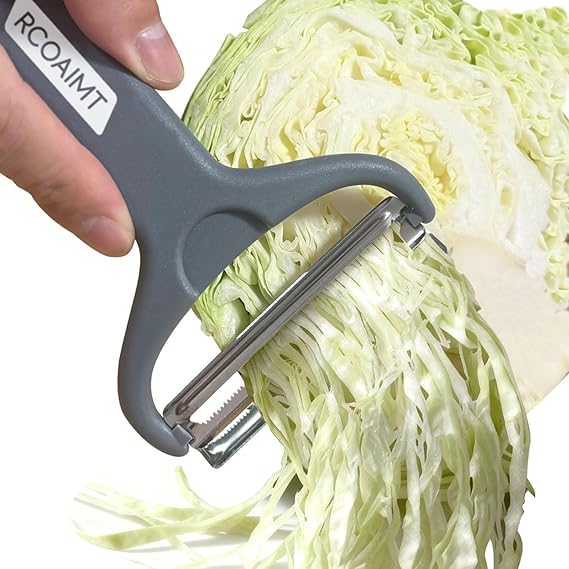 Double Blades Cabbage Shredder, Cabbage Peeler | Large Size Vegetable Peeler with Non-Slip Handle
