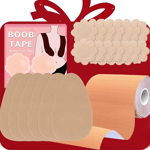 6 inch Boob Tapes+ Adhesive Bra Tapes Beige