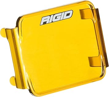 RIGID INDUSTRIES - D Series 3 Light Cover, Off Roading Light Cover, Durable Polycarbonate Plastic, Easy to Install, Snap On Cover, Light Protection, Off Roading Accessories 201933, 1 Cover, Yellow
