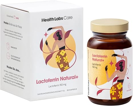 Lactoferrin Natural+ Kapseln - 150 mg aus Kuhmilch - 30 Stück glutenfrei Einziger wertgebender Inhaltsstoff • Laborgeprüfte Qualität