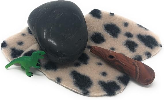 Cave Rock Pet Prehistoric Gag Gift with Adoption Certificate and Pet Dinosaur Funny Gifts for Adults Kids