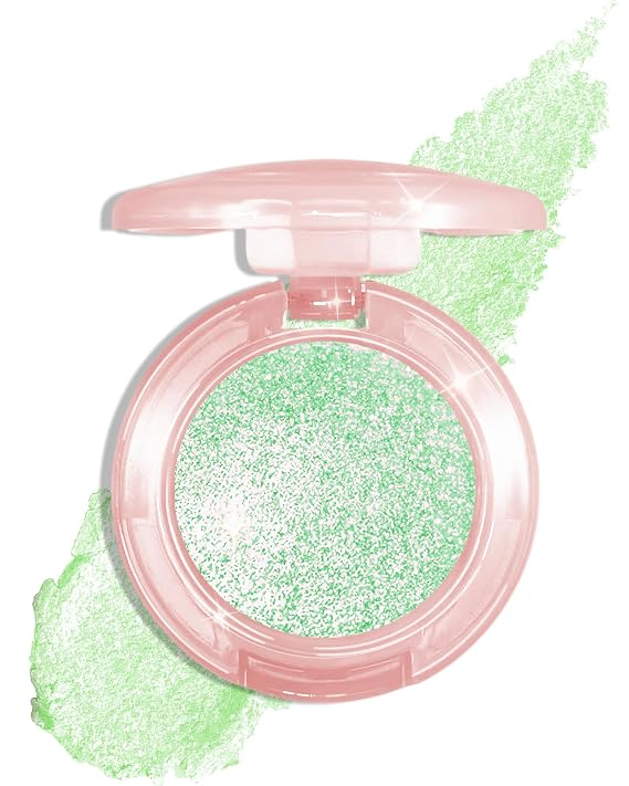 Iridescent Single Eyeshadow,Holographic Metallic Color Eye Shadow for Women