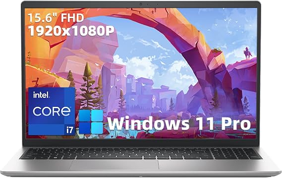 Dell Inspiron-3530 15.6in-FHD Business Laptop - 13th Gen Intel i7-1355U, Intel Iris Xe Graphics, Wi-Fi 6, Backlit Keyboard, Fingerprint Reader, w/USB Hub Win11 Pro & MS Office (64GB | 1TB SSD)