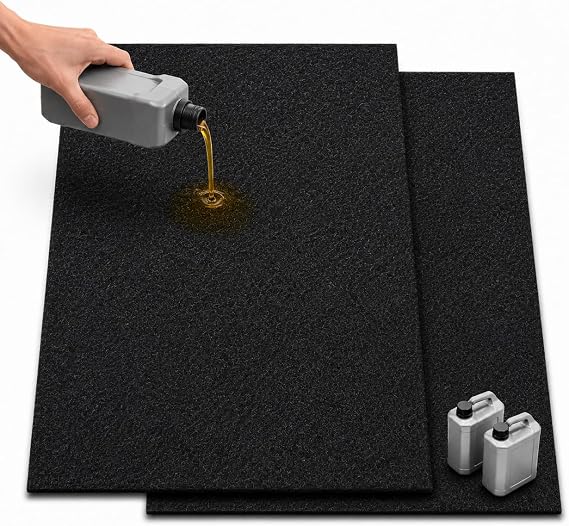 2 Pack Oil Mat for Garage, 39" x 59" Garage Floor Protector for Under Car
