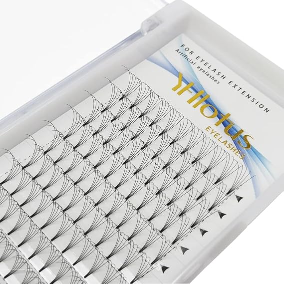 Premade Fans Eyelash Extensions 5D 6D Fans Lashes 0.07 C/D Curl Natural Eyelashes Short Stem Russian Volume Fans Lash Extensions (5D-0.07-D, 12mm)
