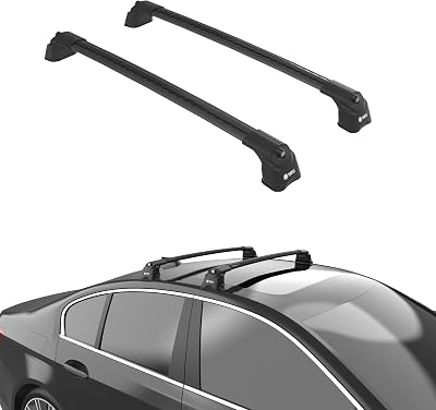 TURTLE Compatible with BMW 1-Series F40 2020-2024 Air3 roof Rack | Black