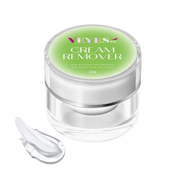 VEYES INC Cream Lash Remover for Lash Extensions 10g Low Irritation Eyelash Glue Remover Lash Tech Supplies for Professional or Salon Use Aloe