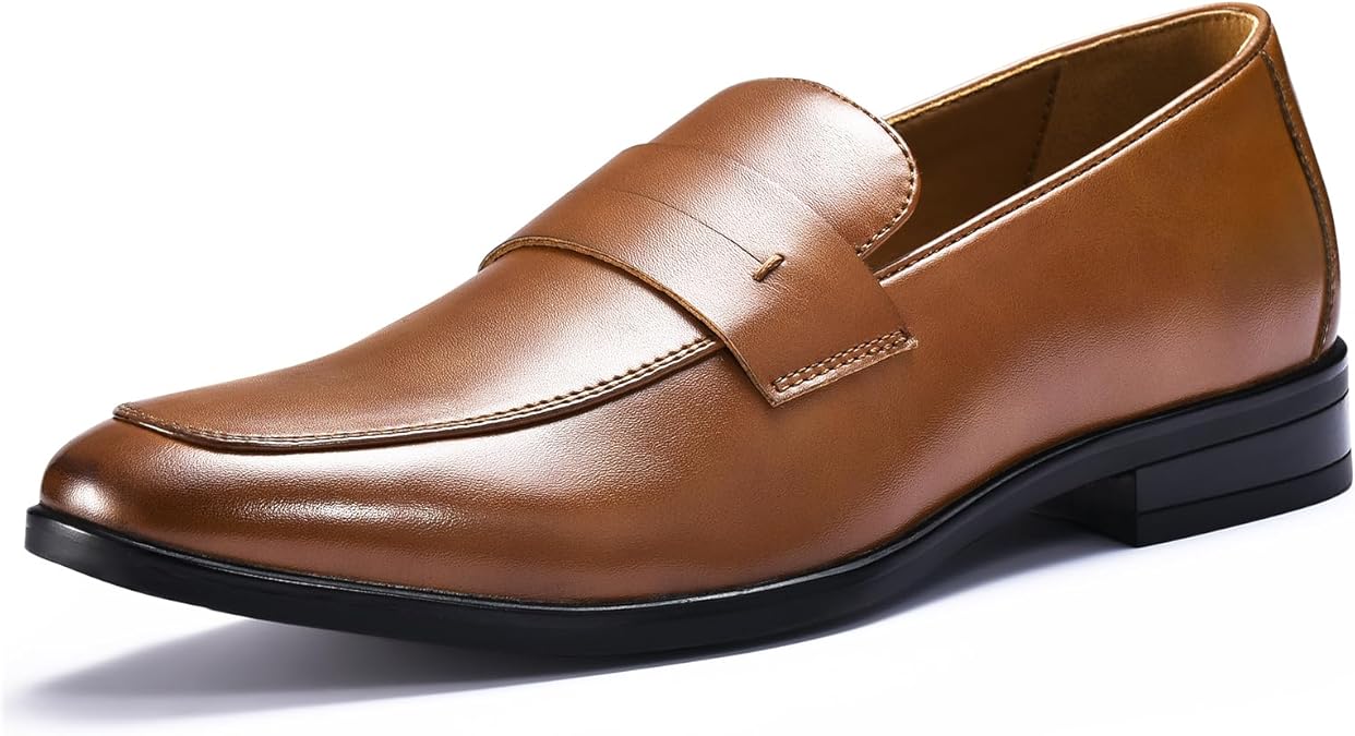 Men's Penny Loafers Slip On Dress Shoes, Business Casual Loafers for Men