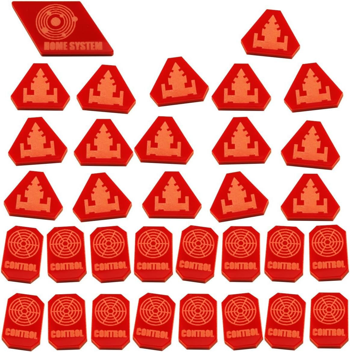 LITKO Command & Control Token Set Compatible with TI:4, Red 33